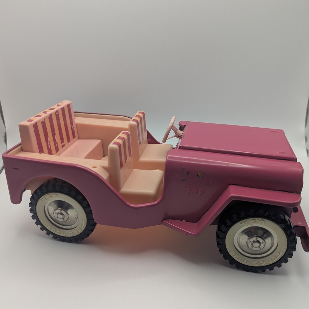 Metal‎ Toy Tonka Pink Jeep Surrey 1962 No. 350 Vintage Rare Barbie Car
